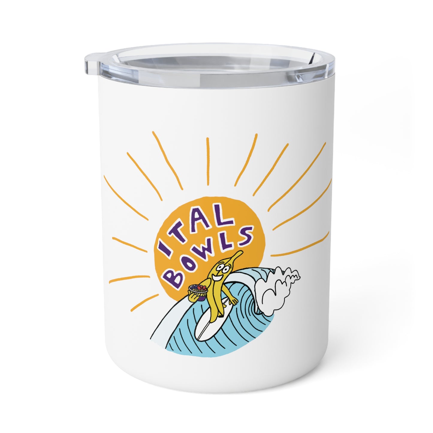Banana Logo Insulated Coffee Mug, 10oz