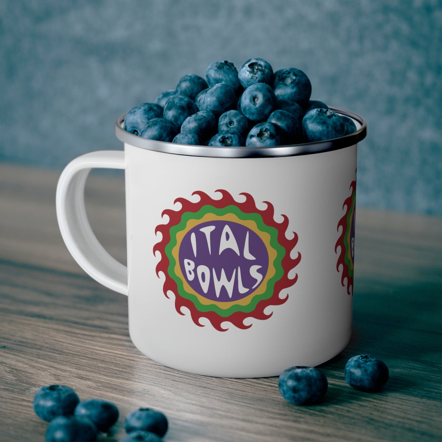 Sun Logo Camping Mug